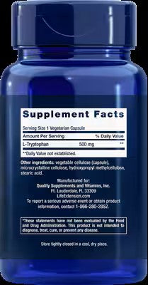 L-Tryptophan 500 mg 90 Vegetarian Capsules