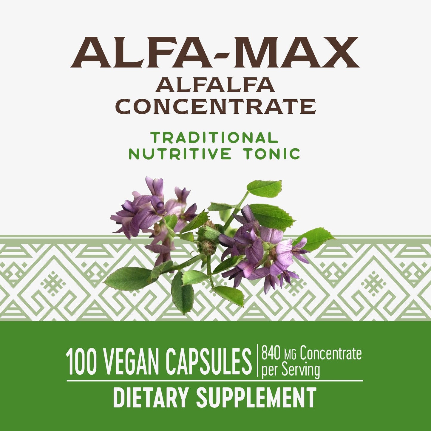 Alfa-Max Alfalfa Concentrate 840 mg 100 Vegan Capsules by Nature's Way best price