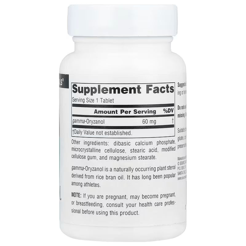 Gamma Oryzanol 60 mg 200 Tablets