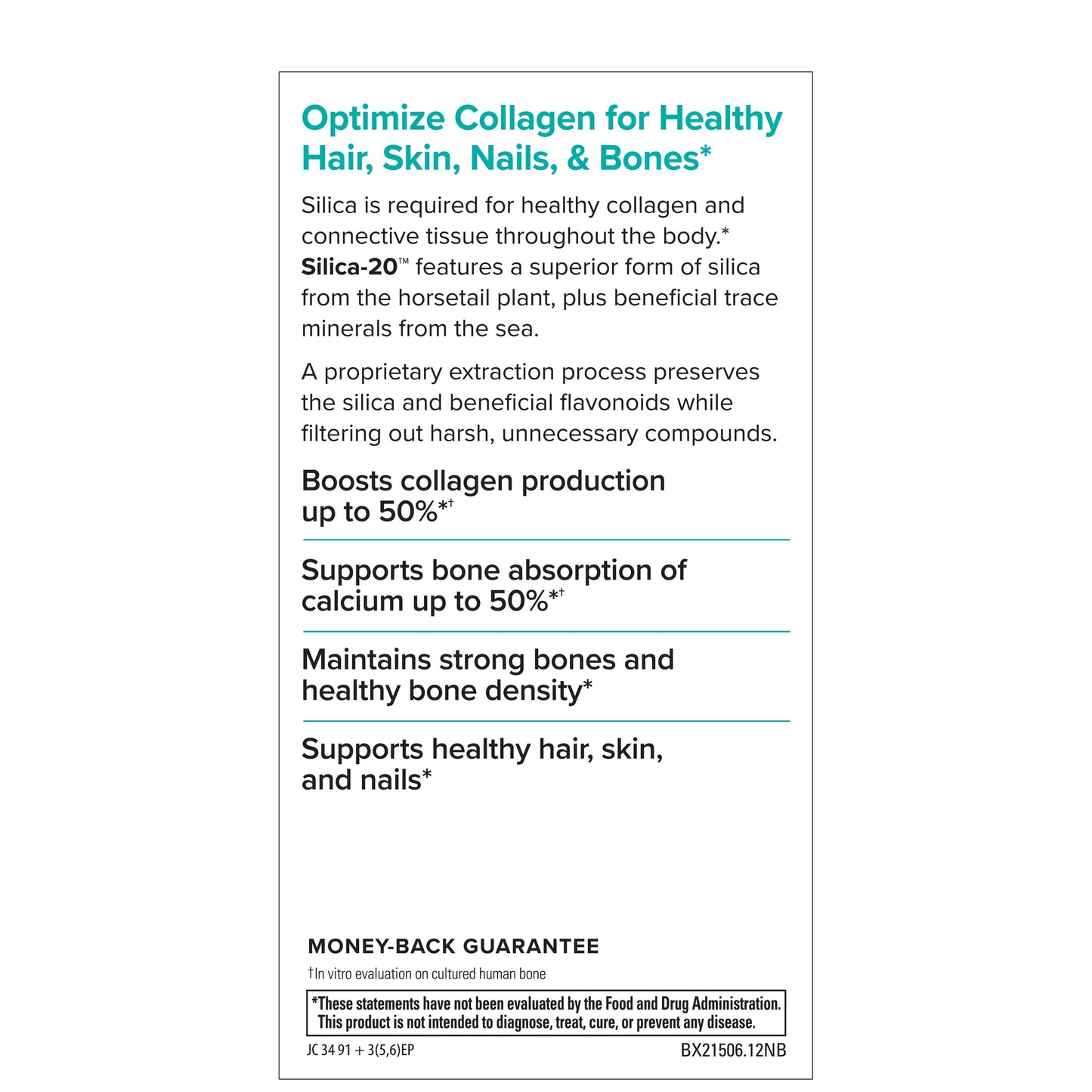 Terry Naturally Silica-20 60 Tablets