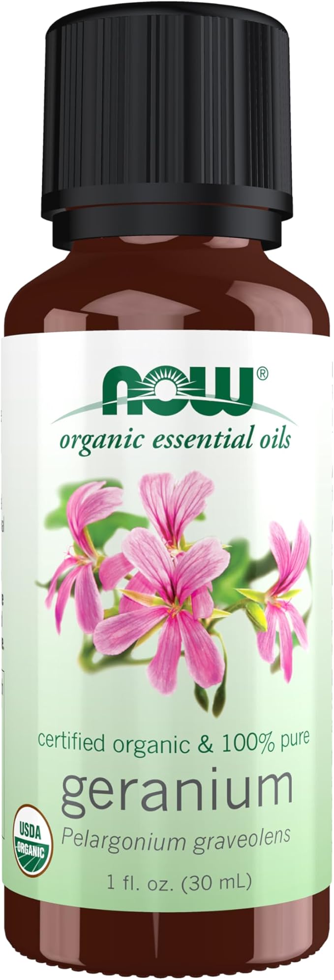 Organic Geranium Oil, 1 fl. oz.(30 ml) by NOW