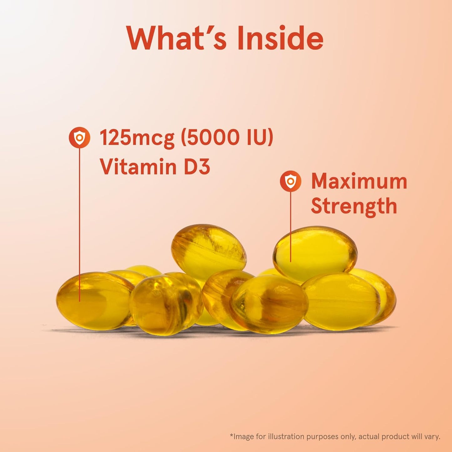 Vitamin D3 5000 IU 100 Softgels