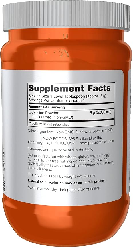 L-Leucine Powder, 9 oz (255 g) by NOW