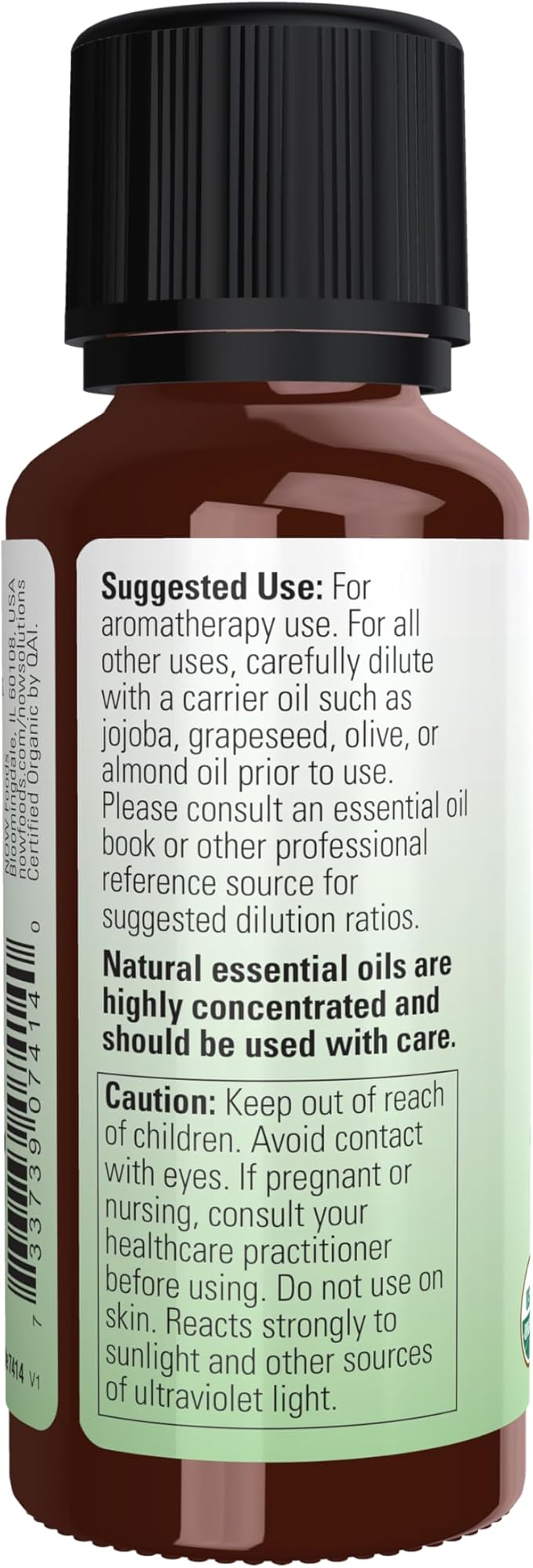 Organic Bergamot Oil, 1 fl oz (30 ml) by NOW