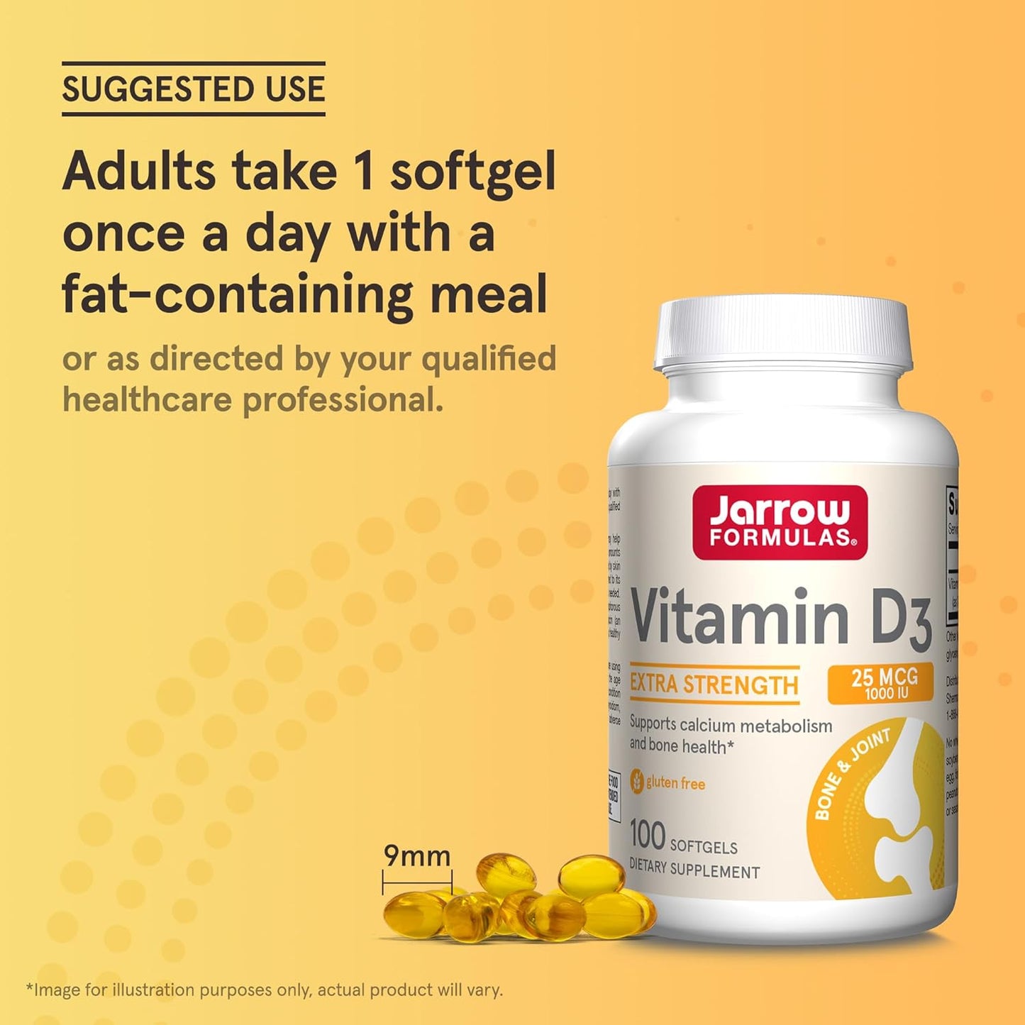 Vitamin D3 25 mcg (1000 IU) 100 Softgels