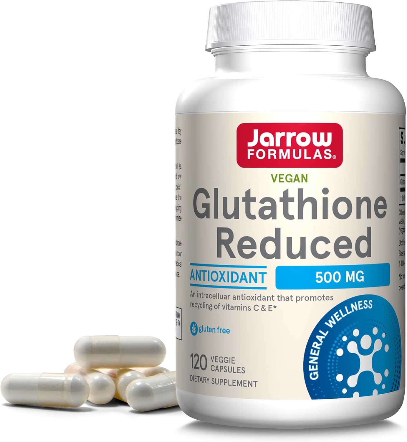 Glutathione Reduced 500 mg 120 Veggie Caps