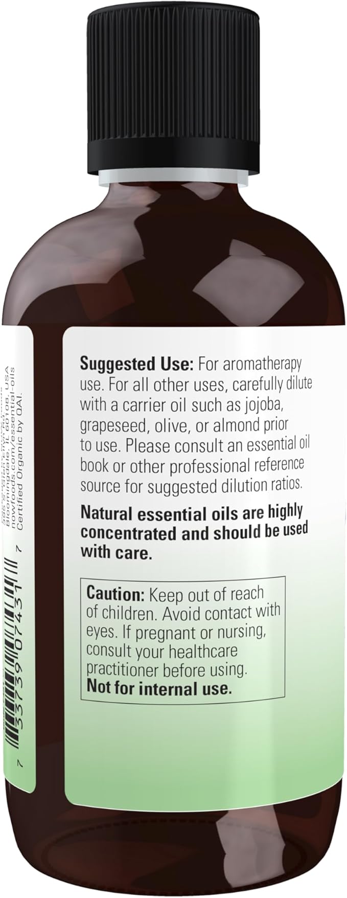 Organic Lavender Oil, 4 fl. oz. (118 ml) by NOW