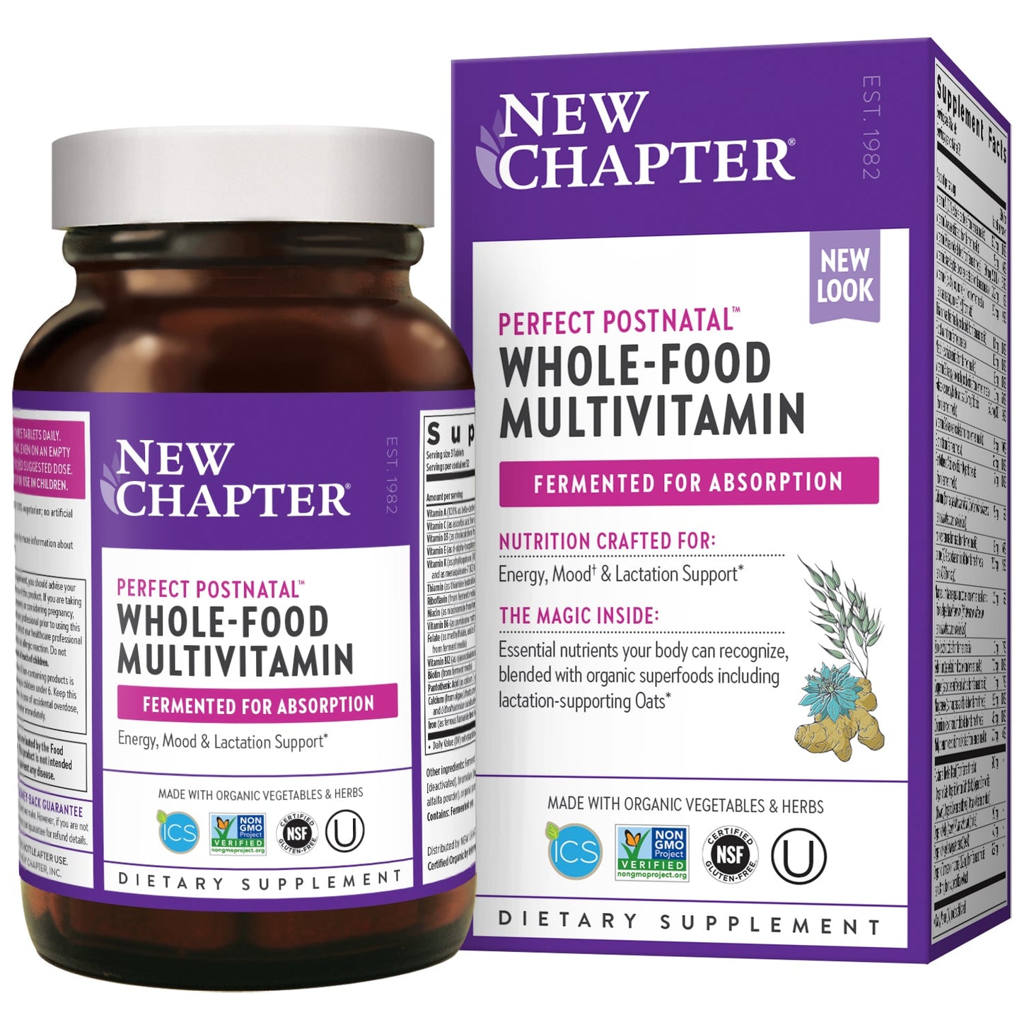 Perfect Postnatal Whole-Food Multivitamin 192 Vege Tabs by New Chapter best price