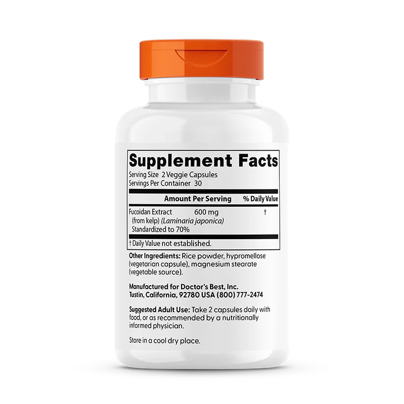Fucoidan, 600mg Per Serving, 60 Veggie Caps