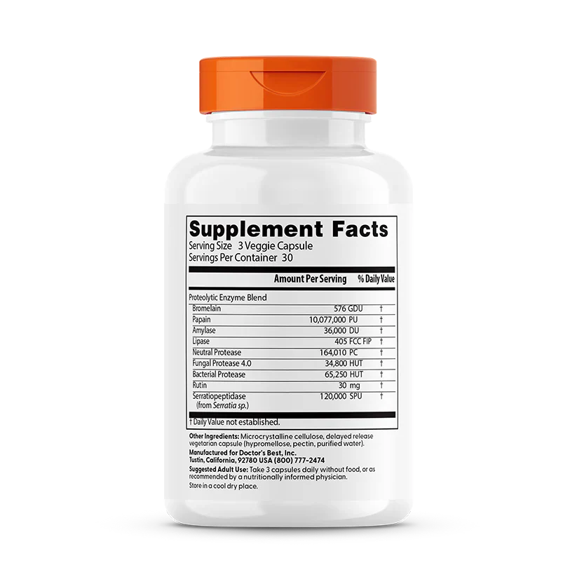 Proteolytic Enzymes 90 Delayed Release Veggie Caps