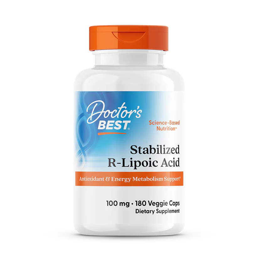 Stabilized R-Lipoic Acid 100 mg 180 Veggie Caps
