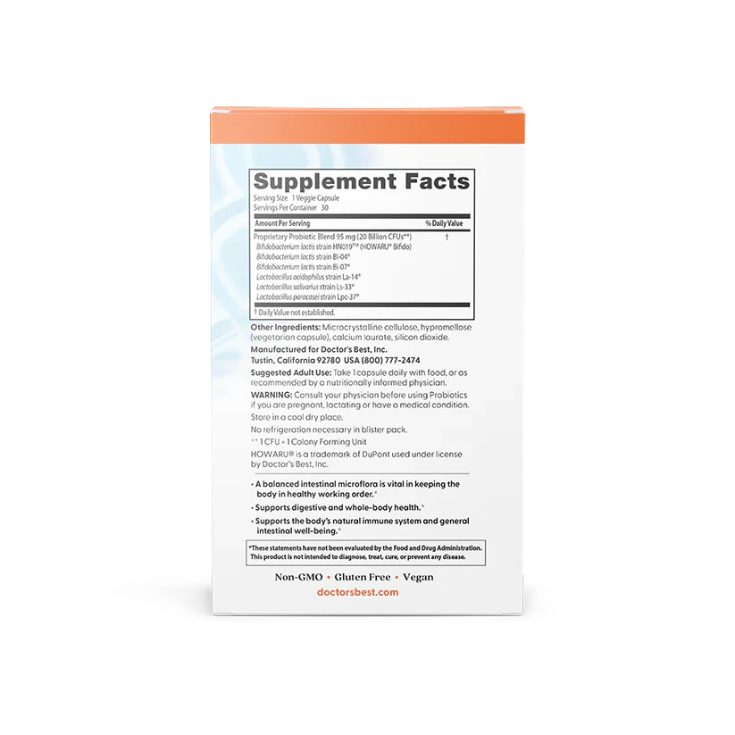Digestive Probiotic 20 Billion 30 Veggie Caps