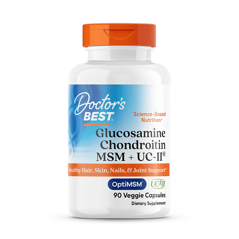 Doctor's Best Glucosamine Chondroitin MSM + UCII 90 Veggie Capsule