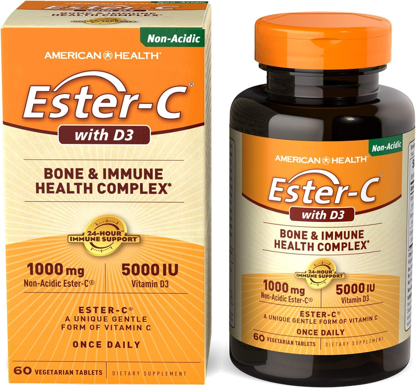 Ester-C D3 60 Tabs by American Health