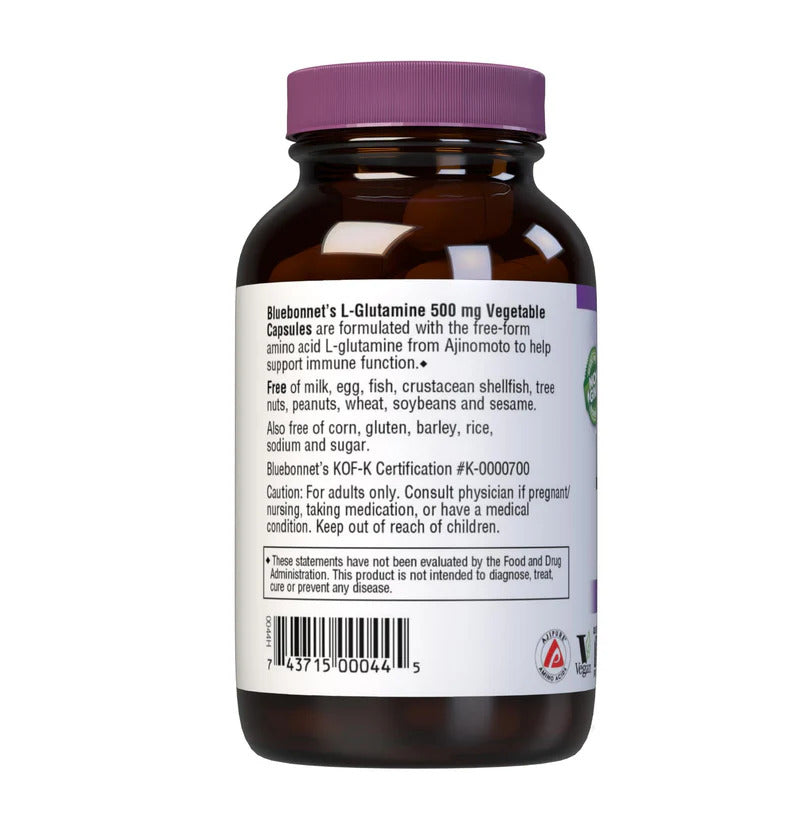L-Glutamine 500 mg 50 Vegetable Capsules