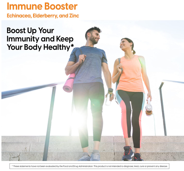 Immune Booster with Echinacea, Elderberry & Zinc, 120 Veggie Caps, by Doctor's Best