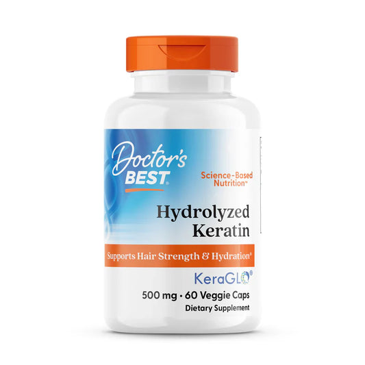 Hydrolyzed Keratin, 500 mg 60 Veggie Caps, by Doctor's Best