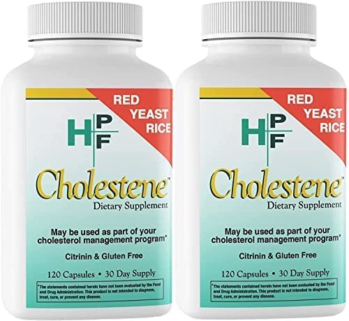 HPF Cholestene Red Yeast Rice 120 Capsules - 4 pack - B071VHGXWP