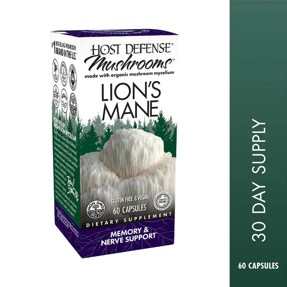 Host Defense Lion's Mane 60 Vegetarian Capsules