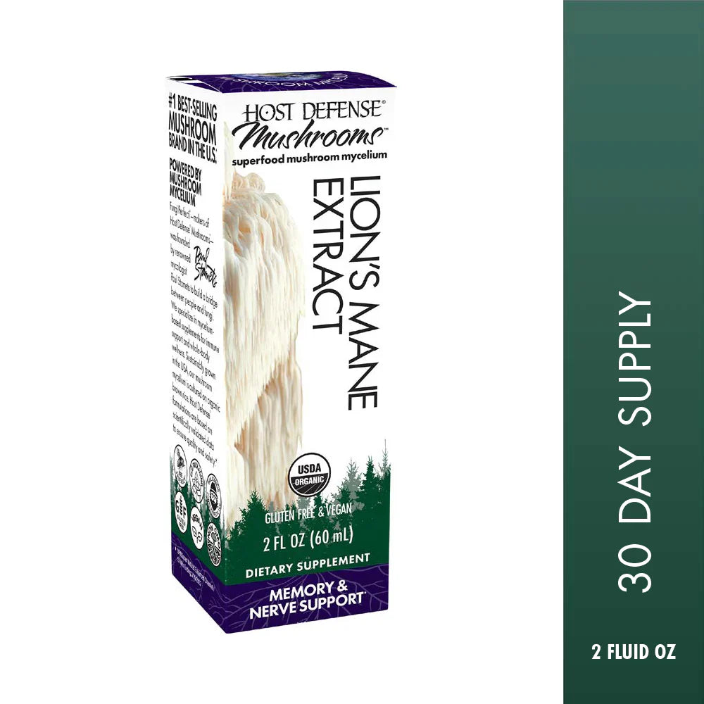 Host Defense Lion's Mane Extract 2 Fl Oz by Fungi Perfecti