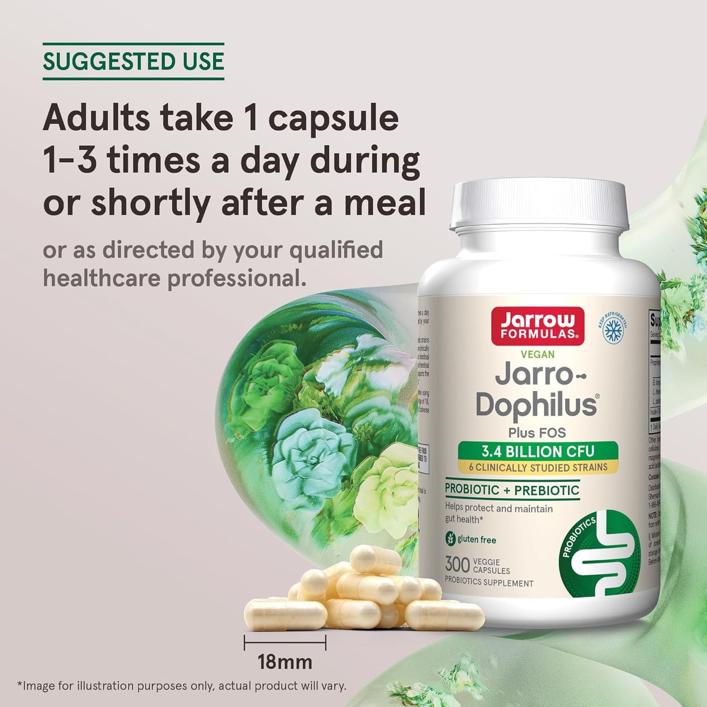 Jarro-Dophilus + FOS 300 Capsules