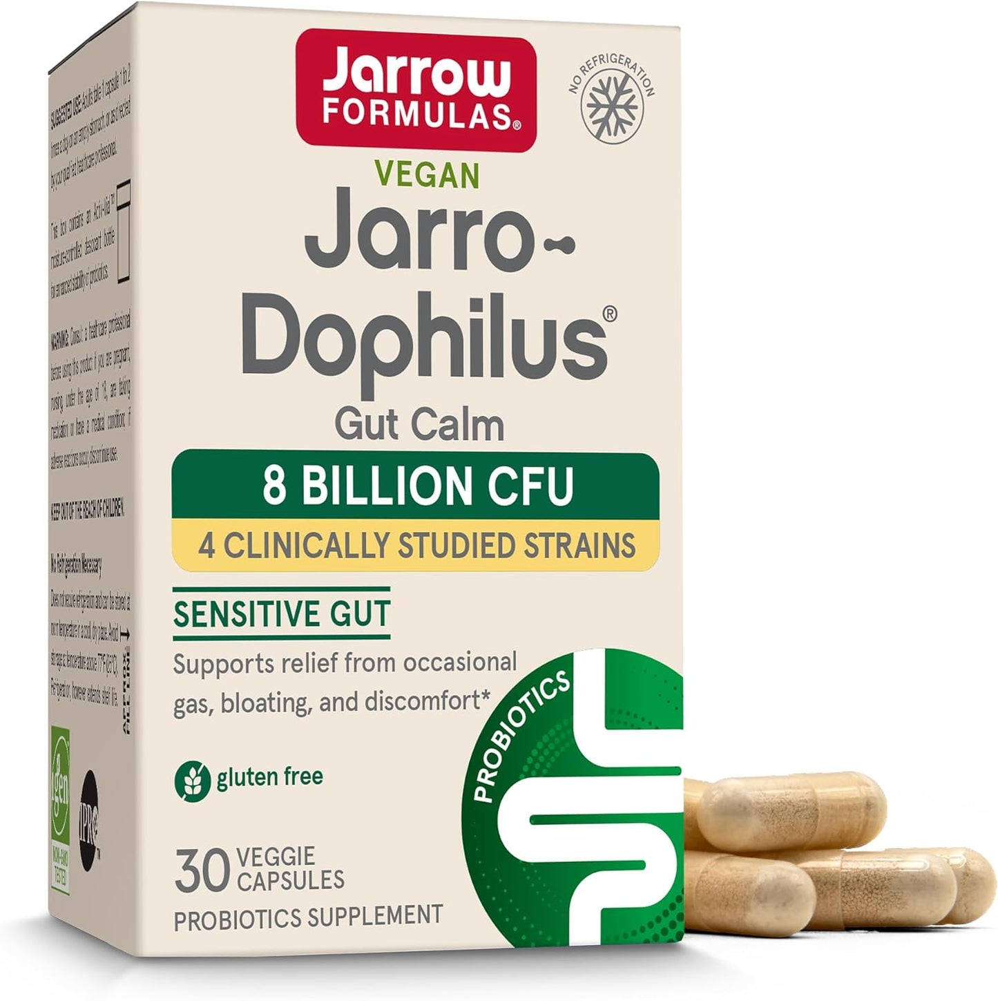 Jarro-Dophilus Gut Calm 8 billion organisms by Jarrow Formulas