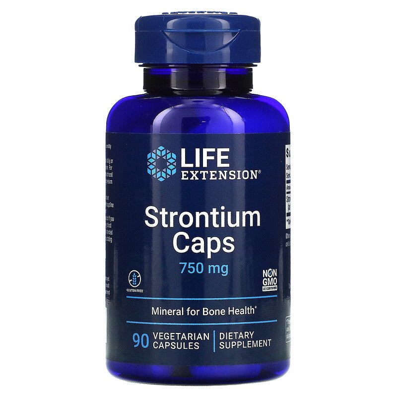 Strontium Caps 750 mg 90 Vegetarian Capsules Best Price