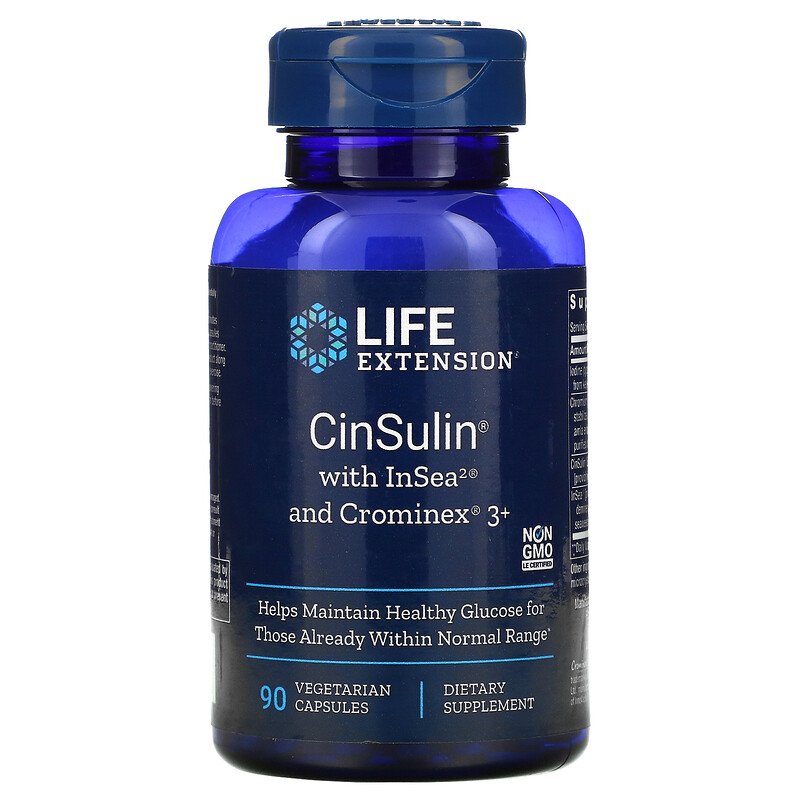 CinSulin with InSea2 and Crominex 3+ 90 Vegetarian Capsules Best Price