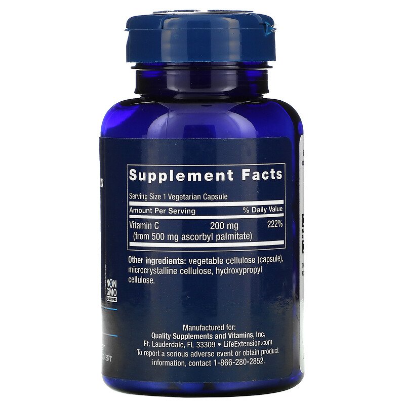 Ascorbyl Palmitate 500 mg 100 Vegetarian Capsules Best Price