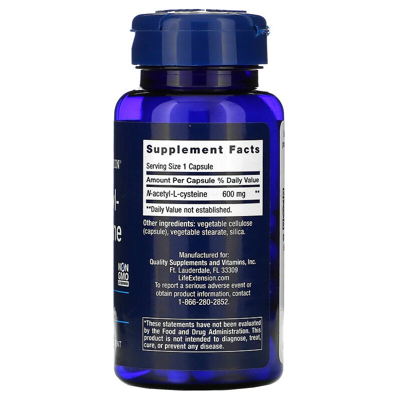 N-Acetyl Cysteine 600 mg 60 Vegetarian Capsules Best Price