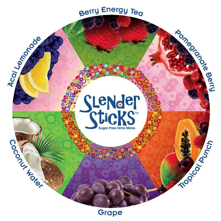 Slender Sticks, Pomegranate Berry, 12 Sticks 48g/Box (1.7 oz), by Now Real Food