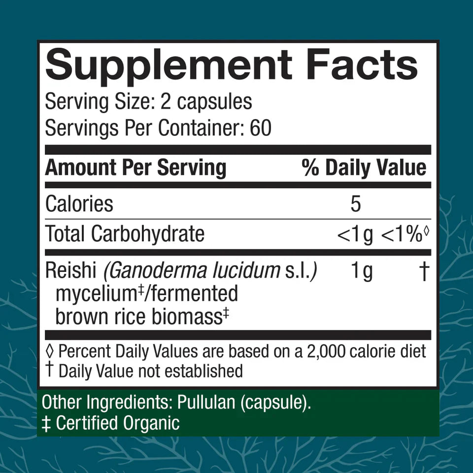 Host Defense Reishi 120 Vegetarian Capsules