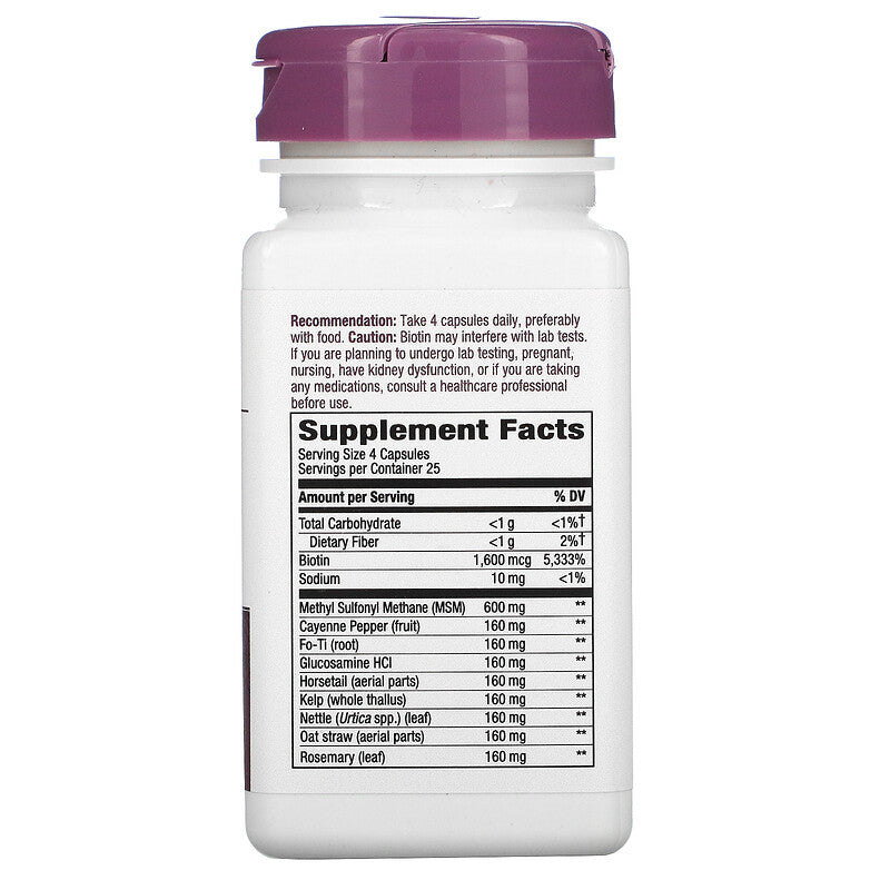 Hair & Skin with MSM and Glucosamine 100 Capsules by Nature's Way