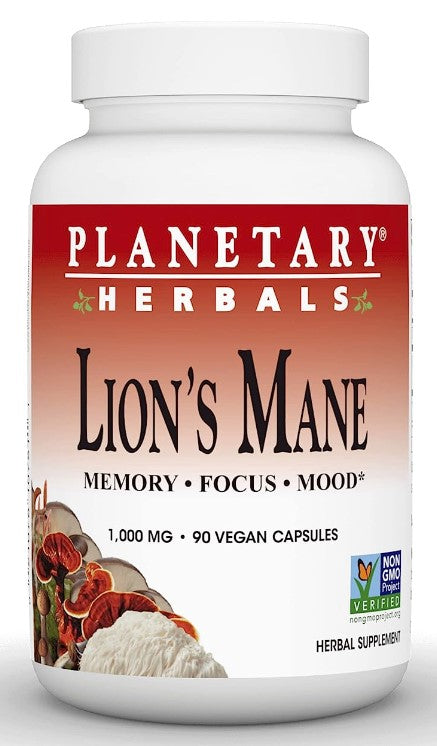 Lion's Mane, 1,000 mg 90 Vegan Capsules, by Planetary Herbals
