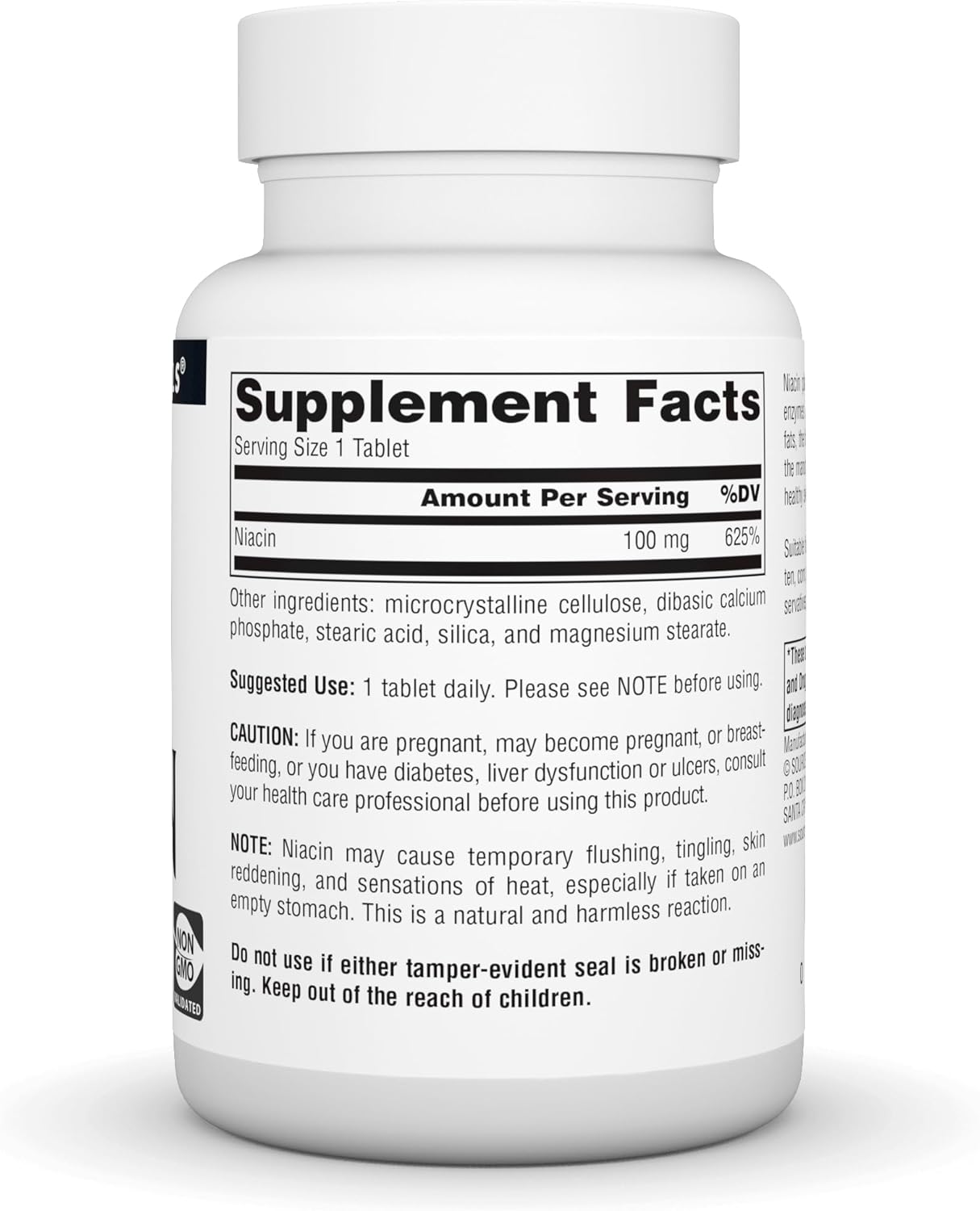 Niacin 100 mg 250 Tabs by Source Naturals