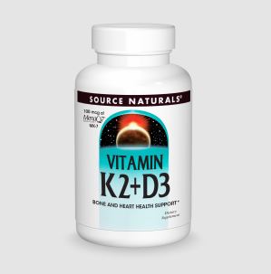 Vitamin K2 + D3 60 Tabs by Source Naturals