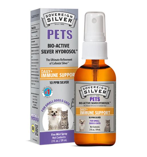PETS Bio-Active Silver Hydrosol – Fine Mist Spray – 2oz