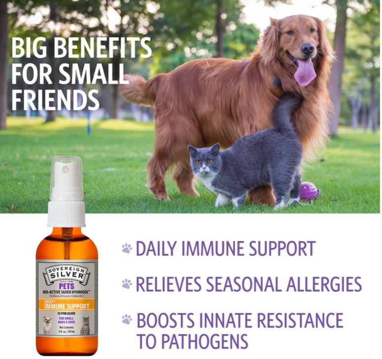 PETS Bio-Active Silver Hydrosol – Fine Mist Spray – 2oz