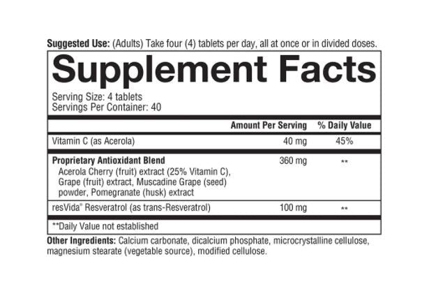 Resveratrol Advanced - 160 Tablets by youtheory