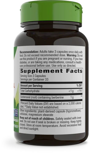 Goldenseal Root 1,000 mg 100 Vegetarian Capsules by Nature's Way