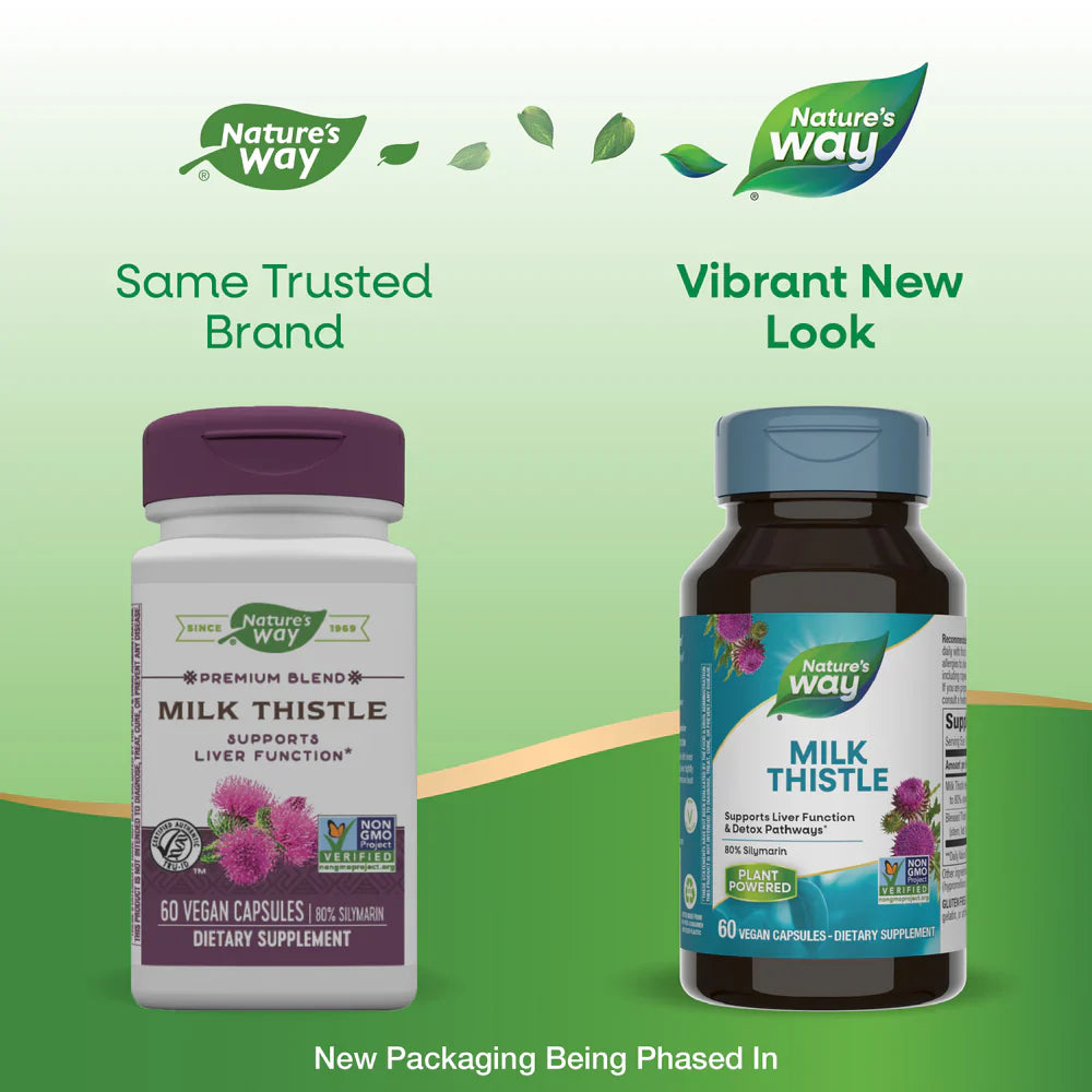 Standardized Milk Thistle 60 Veg Capsules by Nature's Way