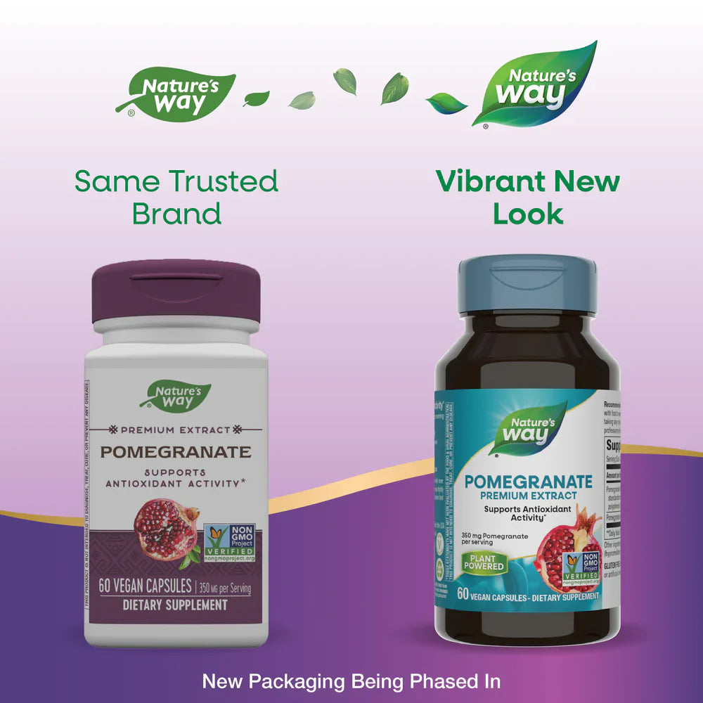 Pomegranate Standardized 60 Vegetarian Capsules by Nature's Way
