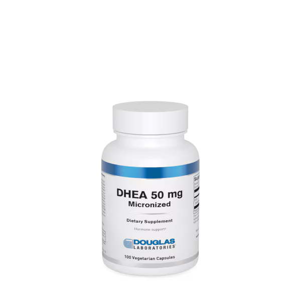 DHEA 50 mg Micronized 100 Vegetarian Capsules