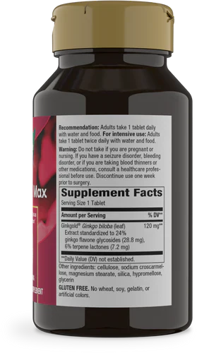 Ginkgold Max 120 mg 60 Tablets