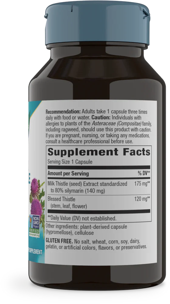 Standardized Milk Thistle 60 Veg Capsules by Nature's Way