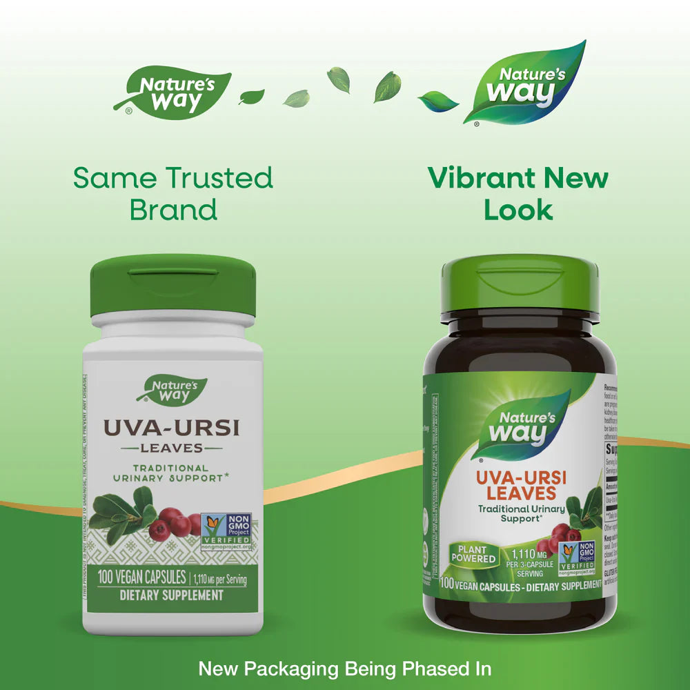 Uva Ursi Leaves 480 mg 100 Vegetarian Capsules by Nature's Way