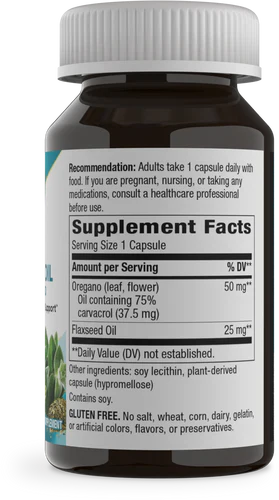 Oregano Oil Standardized 60 Vegetarian Capsules