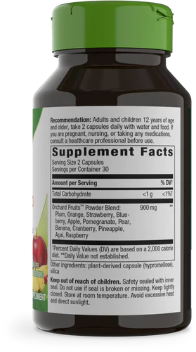 Orchard Fruits 60 Vegetarian Capsules by Nature's Way