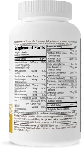 Prenatal Multi-Vitamin & Multi-Mineral 180 Capsules by Nature's Way