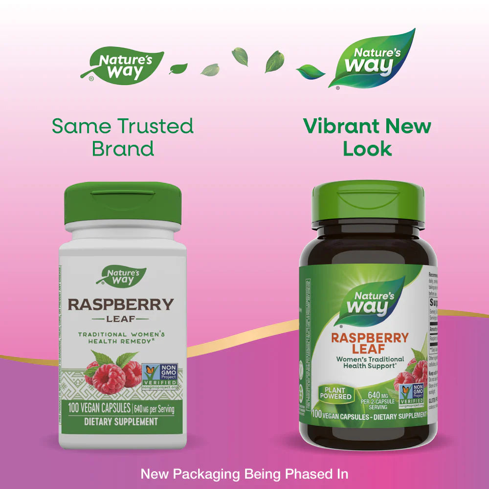 Red Raspberry Leaf 450 mg 100 Vegetarian Capsules by Nature's Way